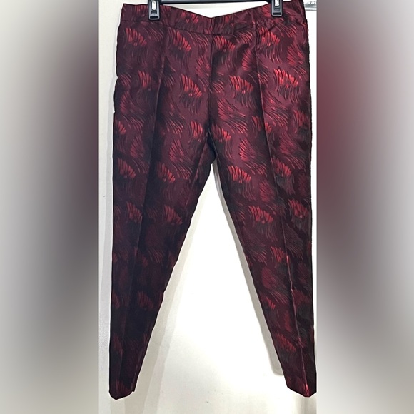 EUC Anne Klein burgundy and black Pants Set. Women’s size 12. - Picture 5 of 8